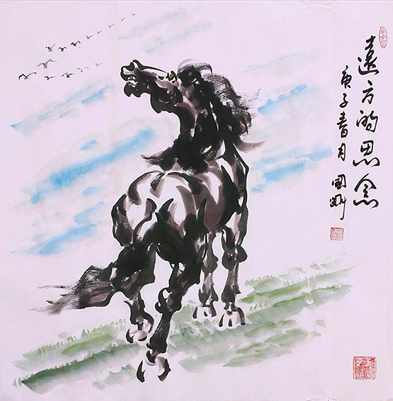 潘国刚作品 《远方的思念》